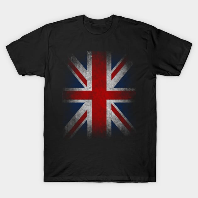 UK Flag - United Kingdom Grunge Flag T-Shirt by missalona